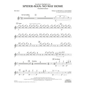 Soundtrack Highlights from Spider-Man: No Way Home (arr. Brown) - Piccolo