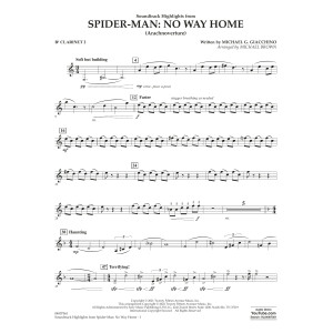 Soundtrack Highlights from Spider-Man: No Way Home (arr. Brown) - Bb Clarinet 2