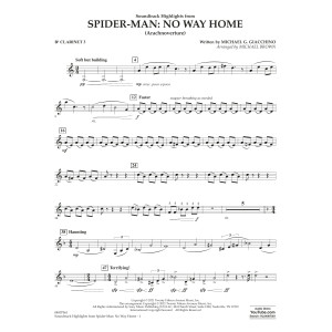 Soundtrack Highlights from Spider-Man: No Way Home (arr. Brown) - Bb Clarinet 3