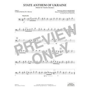 State Anthem of Ukraine (Shche Ne Vmerla Ukrainy) (arr. Murtha) - Pt.4 - Trombone/Bar. B.C./Bsn.