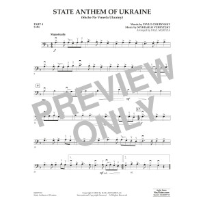 State Anthem of Ukraine (Shche Ne Vmerla Ukrainy) (arr. Murtha) - Pt.4 - Cello