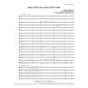 Sleep Little Lion, Sleep Little Lamb - Full Score