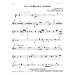 Sleep Little Lion, Sleep Little Lamb - Oboe