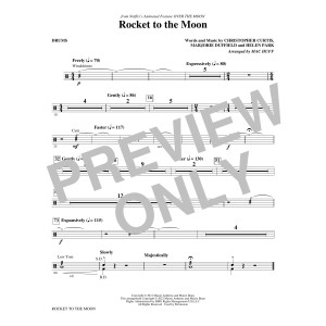 Rocket To The Moon (from Over The Moon) (arr. Mac Huff) - Drums