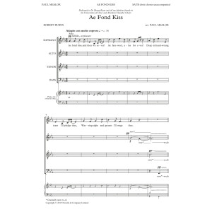 Ae Fond Kiss (arr. Paul Mealor)