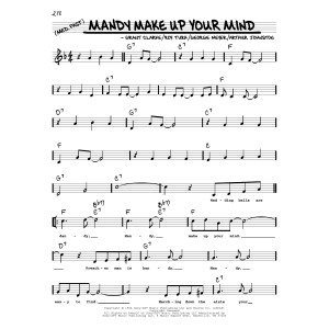 Mandy Make Up Your Mind (arr. Robert Rawlins)