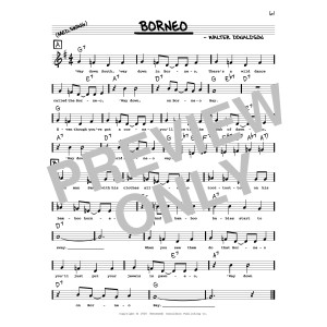 Borneo (arr. Robert Rawlins)