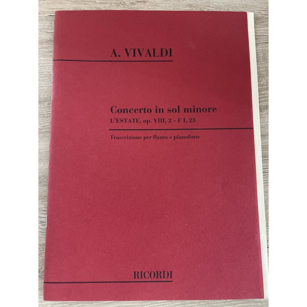 Concerto in G minor VIVALDI flute piano