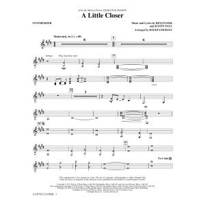 A Little Closer (from Dear Evan Hansen) (arr. Roger Emerson) - Synthesizer