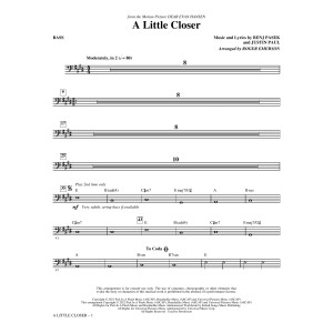 A Little Closer (from Dear Evan Hansen) (arr. Roger Emerson) - Bass