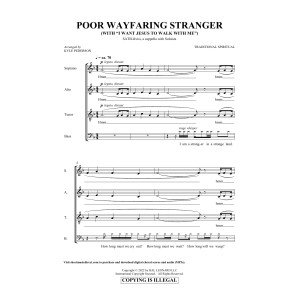 Poor Wayfaring Stranger (with "I Want Jesus To Walk With Me") (arr. Kyle Pederson)