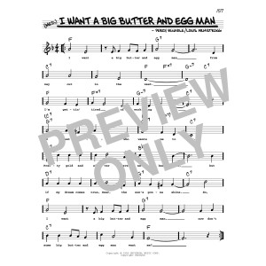 I Want A Big Butter And Egg Man (arr. Robert Rawlins)