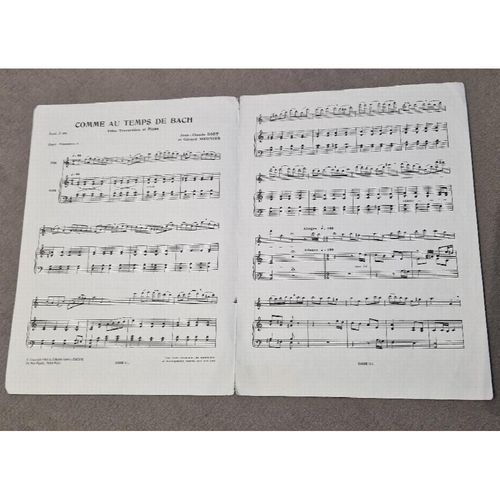 comme au temps de bach