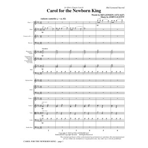 Carol For The Newborn King - Full Score