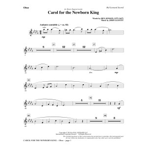 Carol For The Newborn King - Oboe