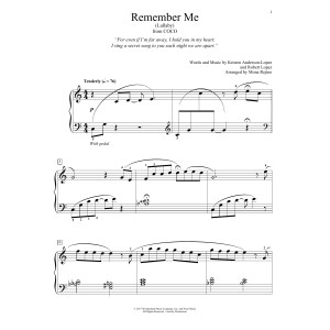 Remember Me (Lullaby) (from Coco) (arr. Mona Rejino)