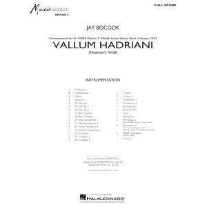 Vallum Hadriani (Hadrian's Wall) - Conductor Score (Full Score)