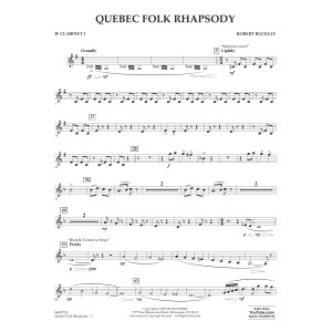 Quebec Folk Rhapsody - Bb Clarinet 2