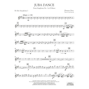 Juba Dance (from Symphony No. 1) - Alto Saxophone 1 in Eb