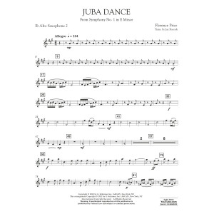 Juba Dance (from Symphony No. 1) - Alto Saxophone 2 in Eb