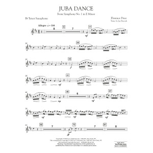 Juba Dance (from Symphony No. 1) - Tenor Saxophone in Bb