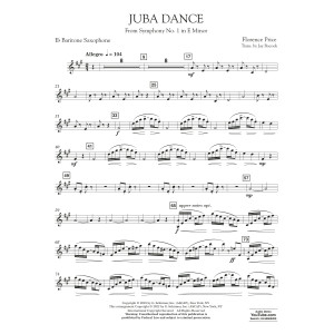Juba Dance (from Symphony No. 1) - Baritone Saxophone in Eb