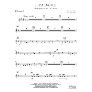 Juba Dance (from Symphony No. 1) - Trumpet 3 in Bb