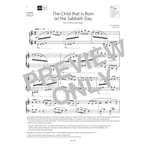 The Child that Is Born on the Sabbath Day (Grade 6, list C1, from ABRSM Piano Syllabus 2023 & 2024)