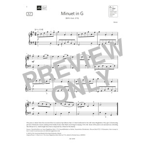 Minuet in G (Grade 3, list A1, from the ABRSM Piano Syllabus 2023 & 2024)