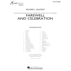 Farewell and Celebration - Conductor Score (Full Score)