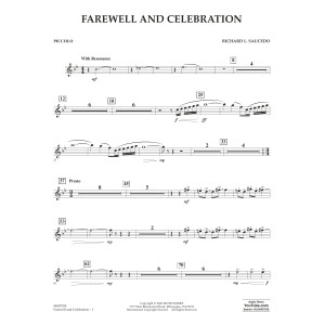 Farewell and Celebration - Piccolo