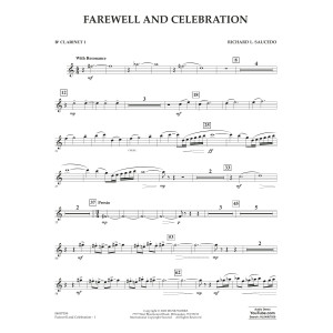 Farewell and Celebration - Bb Clarinet 1