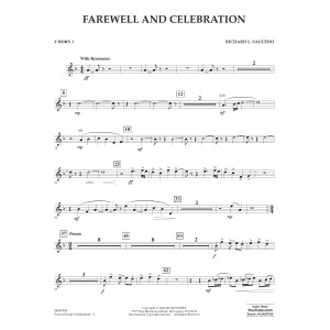 Farewell and Celebration - F Horn 1