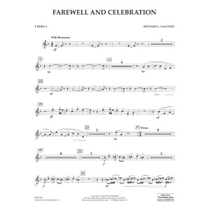 Farewell and Celebration - F Horn 2