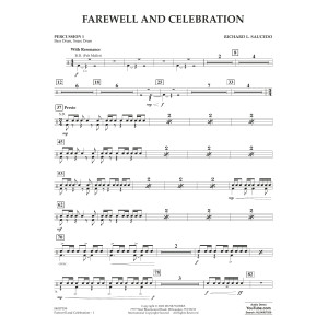 Farewell and Celebration - Percussion 1
