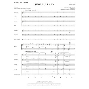 Sing Lullaby (arr. Heather Sorenson) - Full Score