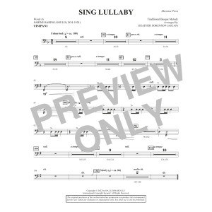 Sing Lullaby (arr. Heather Sorenson) - Timpani