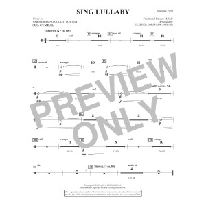Sing Lullaby (arr. Heather Sorenson) - Suspended Cymbal