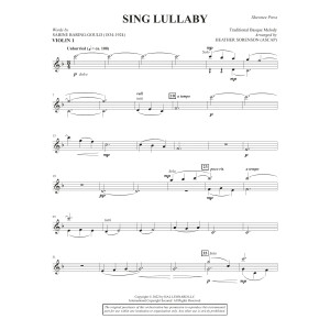 Sing Lullaby (arr. Heather Sorenson) - Violin 1