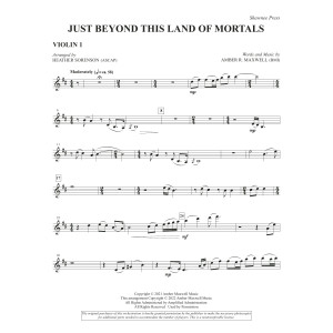 Just Beyond This Land of Mortals (arr. Heather Sorenson) - Violin 1