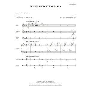 When Mercy Was Born - Full Score
