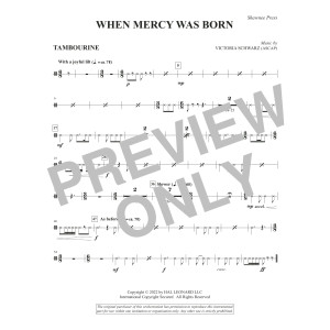 When Mercy Was Born - Tambourine