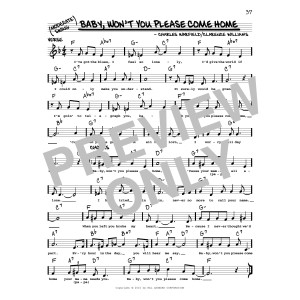 Baby, Won't You Please Come Home (arr. Robert Rawlins)