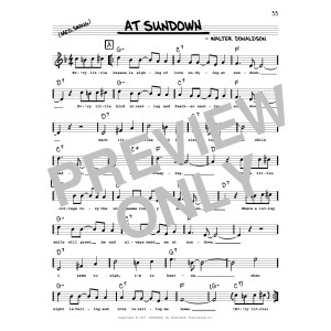 At Sundown (arr. Robert Rawlins)