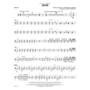 30/90 (from tick, tick... BOOM!) (arr. Roger Emerson) - Drums