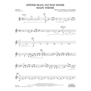 Spider-Man: No Way Home Main Theme (arr. Robert Longfield) - Violin 3 (Viola Treble Clef)