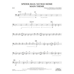 Spider-Man: No Way Home Main Theme (arr. Robert Longfield) - Bass