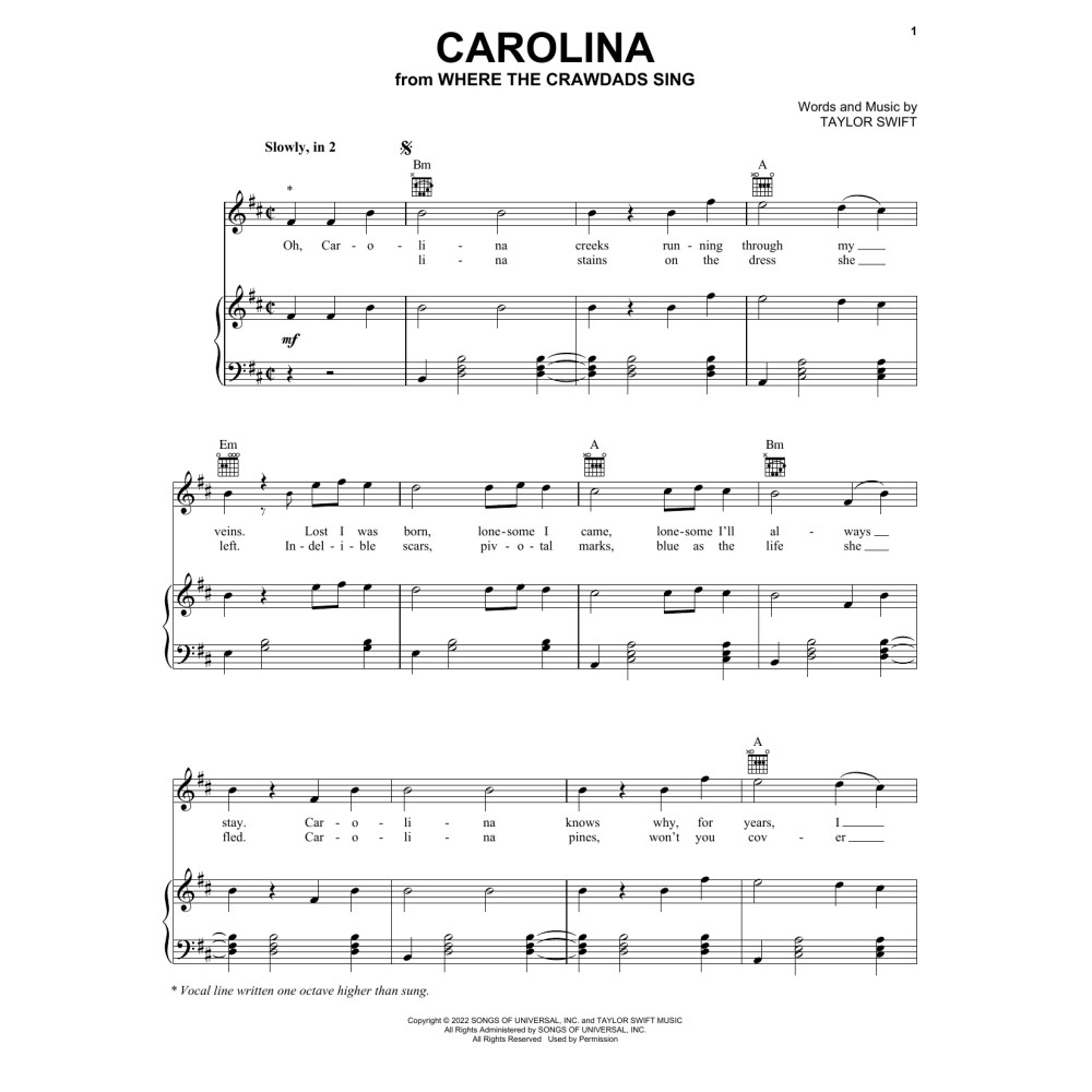 Carolina (from Where The Crawdads Sing)