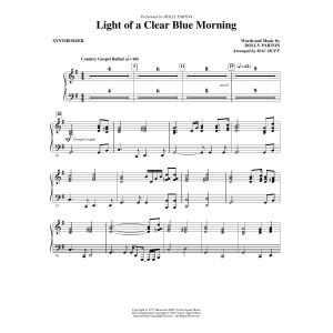 Light of a Clear Blue Morning (arr. Mac Huff) - Synthesizer