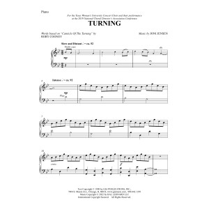Turning (arr. Joni Jensen) - Piano